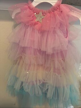 Tutu Du Monde Pink Pastel Ombre Tulle Star Dress
